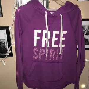Purple “free spirit” sweatshirt